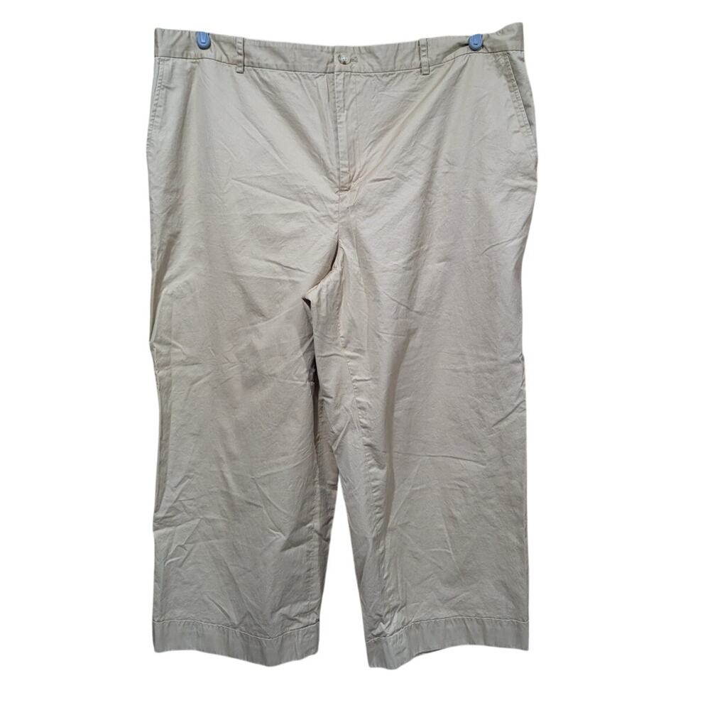 Lauren Ralph Lauren Pants Womens 20W‎ Khaki Wide Leg Crop